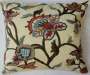 Crewel Pillow Arosa Design on Cotton Duck Fabric